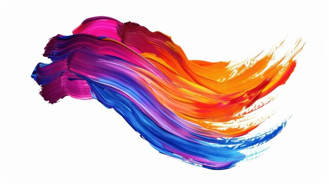 Abstract modern colorful flow background. Wavy fluid shape , Art design