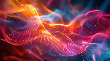 Fototapeta premium Colorful Abstract Background With Lines and Dots