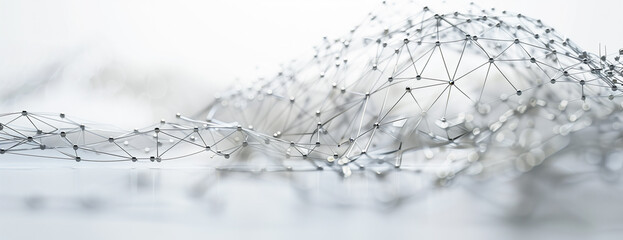 Networking, linking, connect, neuron network. meshwork of nodes. Linking entities. 