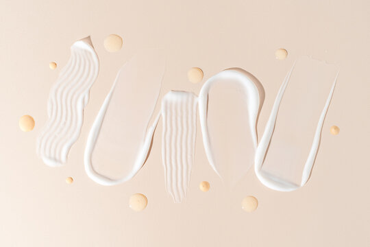 Various cream textures on a neutral background