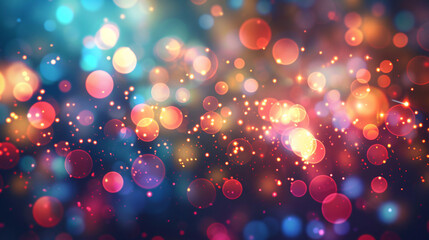 Abstract bokeh lights background vector illustration .