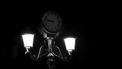clock in the dark - Powered by Adobe