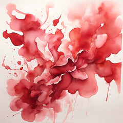 Abstract watercolour crimson background