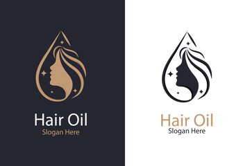 luxury beauty logo design template perfect for hair logo ,cosmetics, make up 