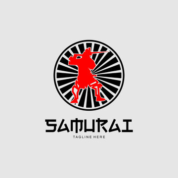 Samurai Ronin Samurai logo vector.