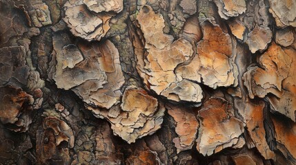 Fototapeta premium Tree trunk with abundant bark