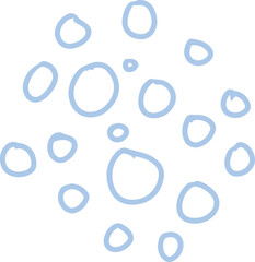 abstract line pastel doodle