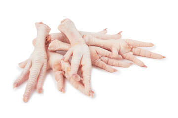 Raw chicken feet
