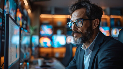 A marketing professional is hosting a webinar online.