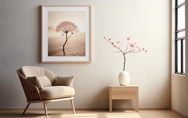 a picture frame on a wall