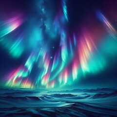  the Aurora Borealis, the Northern Lights, the ethereal dance of colorful lights across the night sky - obrazy, fototapety, plakaty
