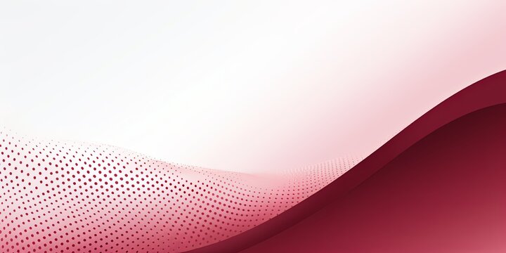 Maroon and white vector halftone background with dots in wave shape, simple minimalistic design for web banner template presentation background