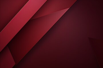 Maroon background with geometric shapes and shadows, creating an abstract modern design for corporate or technology-inspired designs with copy space