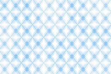 Interlocking geometric shapes in white and blue create a modern, tech-inspired background pattern.