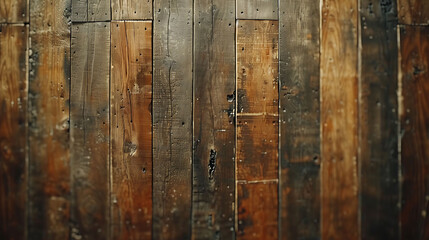 Wood background texture of smooth wooden boards scored and stained with age, hyperrealistic food photography