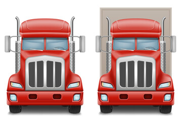 freight truck car delivery cargo anl big vector illustration