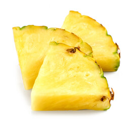 fresh juicy pineapple pieces