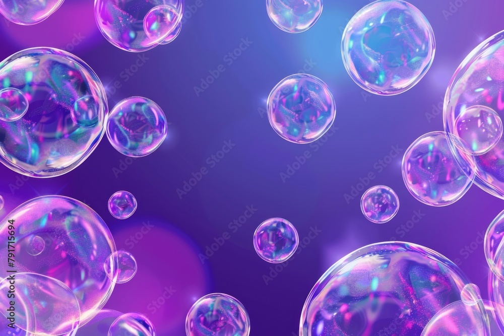 Aufkleber a bunch of bubbles floating in the air. suitable for various projects