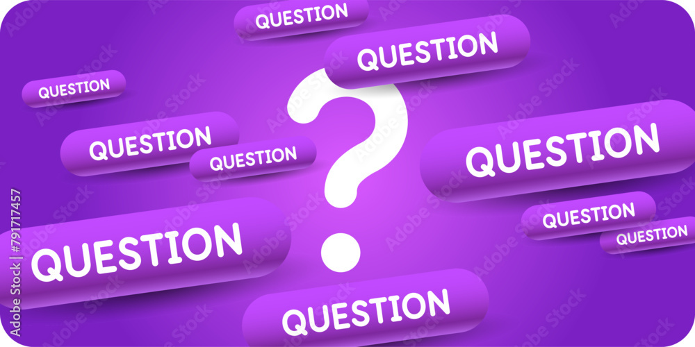 Poster a poster with question marks. a question that needs an answer. elements for transmitting information