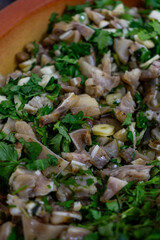 Close-up of traditional Portuguese dish 