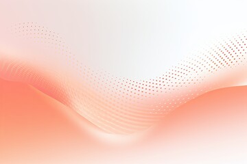 Peach and white vector halftone background with dots in wave shape, simple minimalistic design for web banner template presentation background. with copy space for photo text or product, blank empty c
