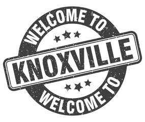 Welcome to Knoxville stamp. Knoxville round sign - obrazy, fototapety, plakaty
