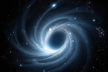 Fototapeta premium a spiraling light in space