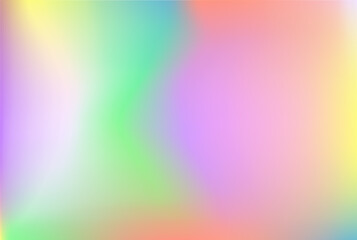 Tender holiday invitation print cover. Rainbow mockup wallpaper for app ads web card. Pastel blue yellow pink gradient banner. Lilac rose sky lemon green background media post wallpaper presentation.