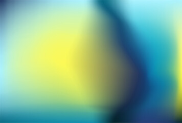 Cyan lemon spots pattern. Dark navy black azure ochre gradient banner. Smooth yellow sapphire azure advertisement. Indigo blue yellow background. Mockup for label cover packaging post invitation. 