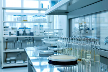 Bio laboratory. The concept of modern bio technologies - obrazy, fototapety, plakaty