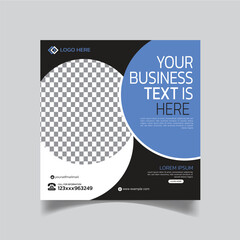 Clean Design Social Media Post Design and Elegance Business Agency Media Template