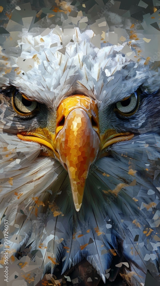 Canvas Prints A beautiful graphic of the mighty eagle for background wallpaper