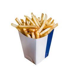 Blank french fries for mock up, transparent french fries png image
