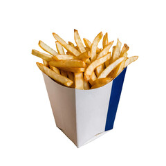 Blank french fries for mock up, transparent french fries png image