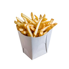 Blank french fries for mock up, transparent french fries png image