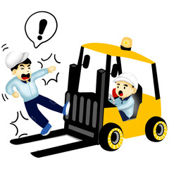 forklift truck driver © Piyanat