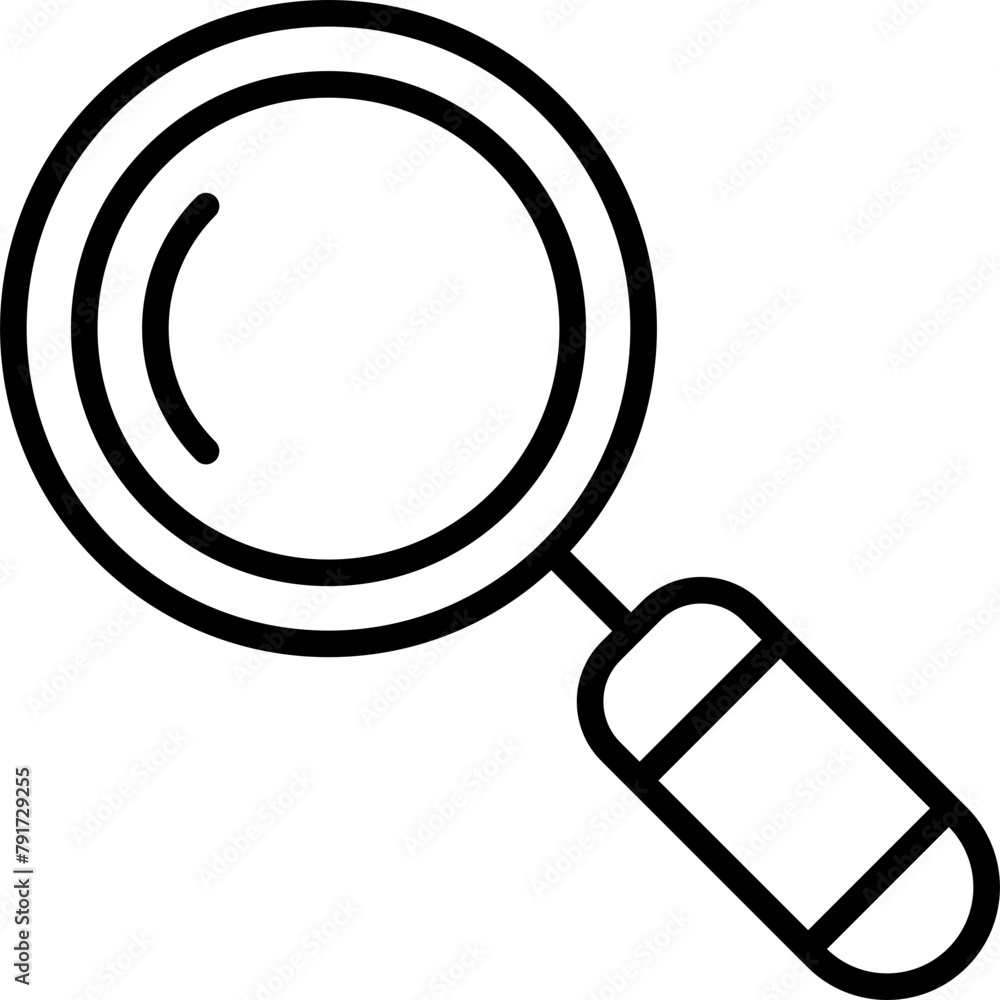 Wall mural Magnifying Glass Icon