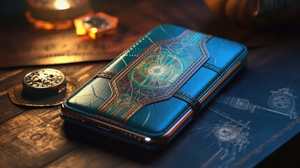 Engraved Leather Phone Case