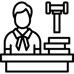 Male Judge Icon