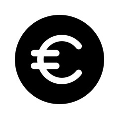 euro glyph icon