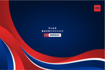 Norway curve flag background for posters, flyers, banners, websites and social media posts.