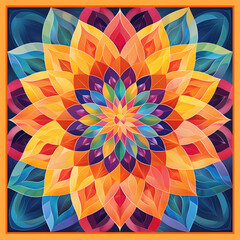 pattern for a mandala flower