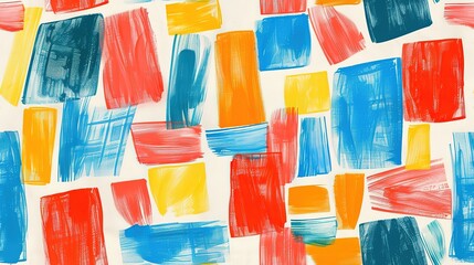 minimal pastel colored seamless geometric pattern with grungy artistic design, Generative Ai