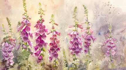 Obraz premium Foxgloves standing tall
