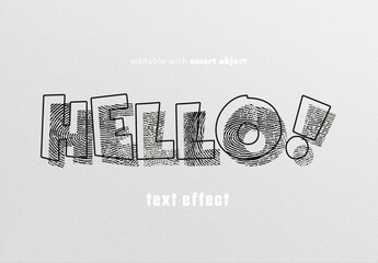 Finger Print Text Effect with Ai Generated Elements - obrazy, fototapety, plakaty