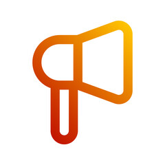 megaphone gradient icon