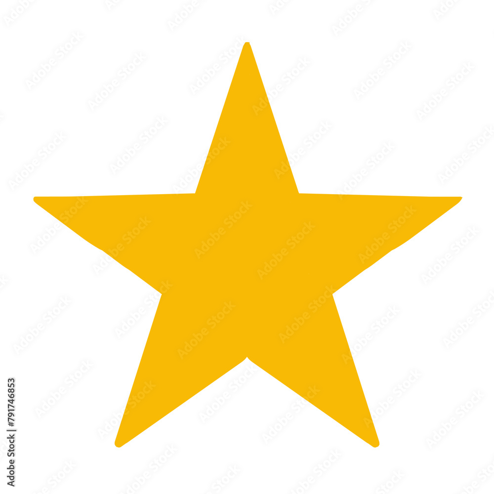 Wall mural golden star icon