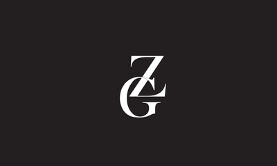 GZ, ZG , Z , G , Abstract Letters Logo Monogram	