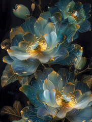 Epiphyllum flowers close up - 791753425