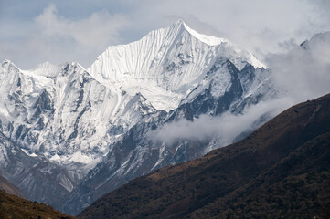 View of Mt.Gangchempo (6,387 m) lies in Langtang region and has been perceived as best destination...